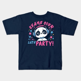 exams over lets party Kids T-Shirt